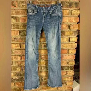 Rock Revival Jeans Womens 27 Blue Easy Boots